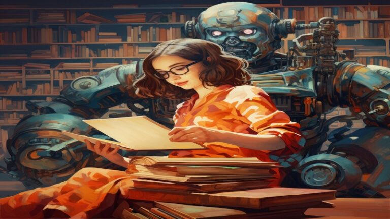 Ilustrasi Keuntungan Menulis Novel dengan Bantuan AI. (Freepik)