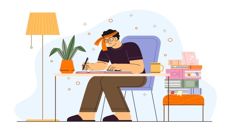 Ilustrasi Menjadi Penulis Produktif. (Freepik)